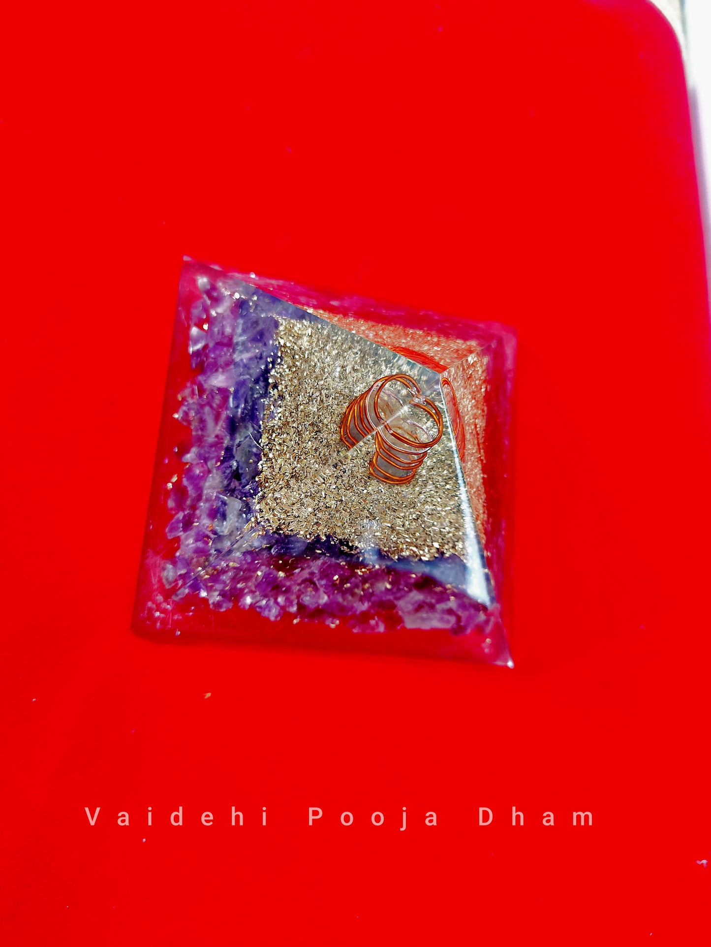 Amethyst Orgone Pyramid- For Negative Energy