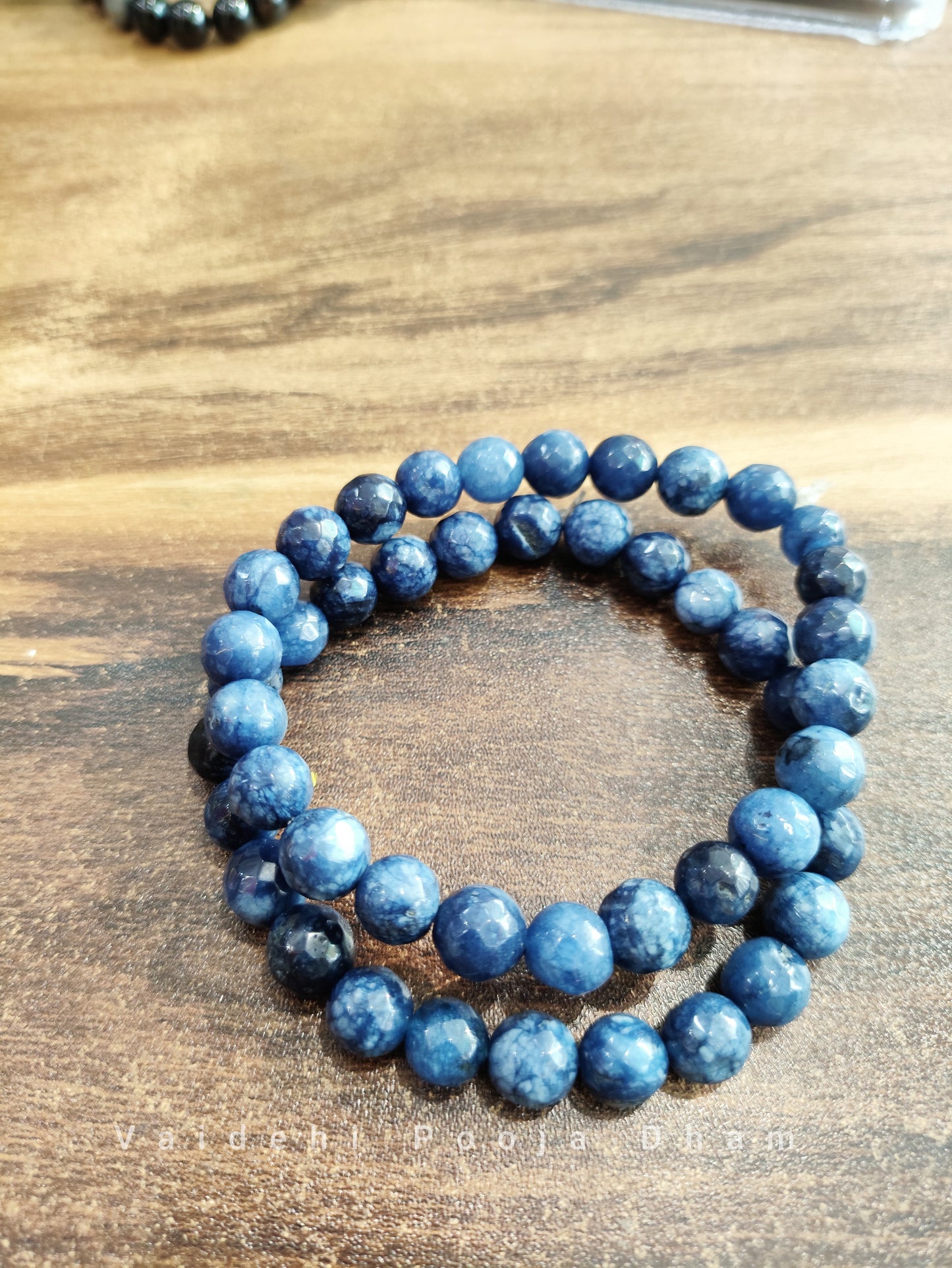 Lapis Lazuli Bracelet (Diamond Cut)- For Wisdom