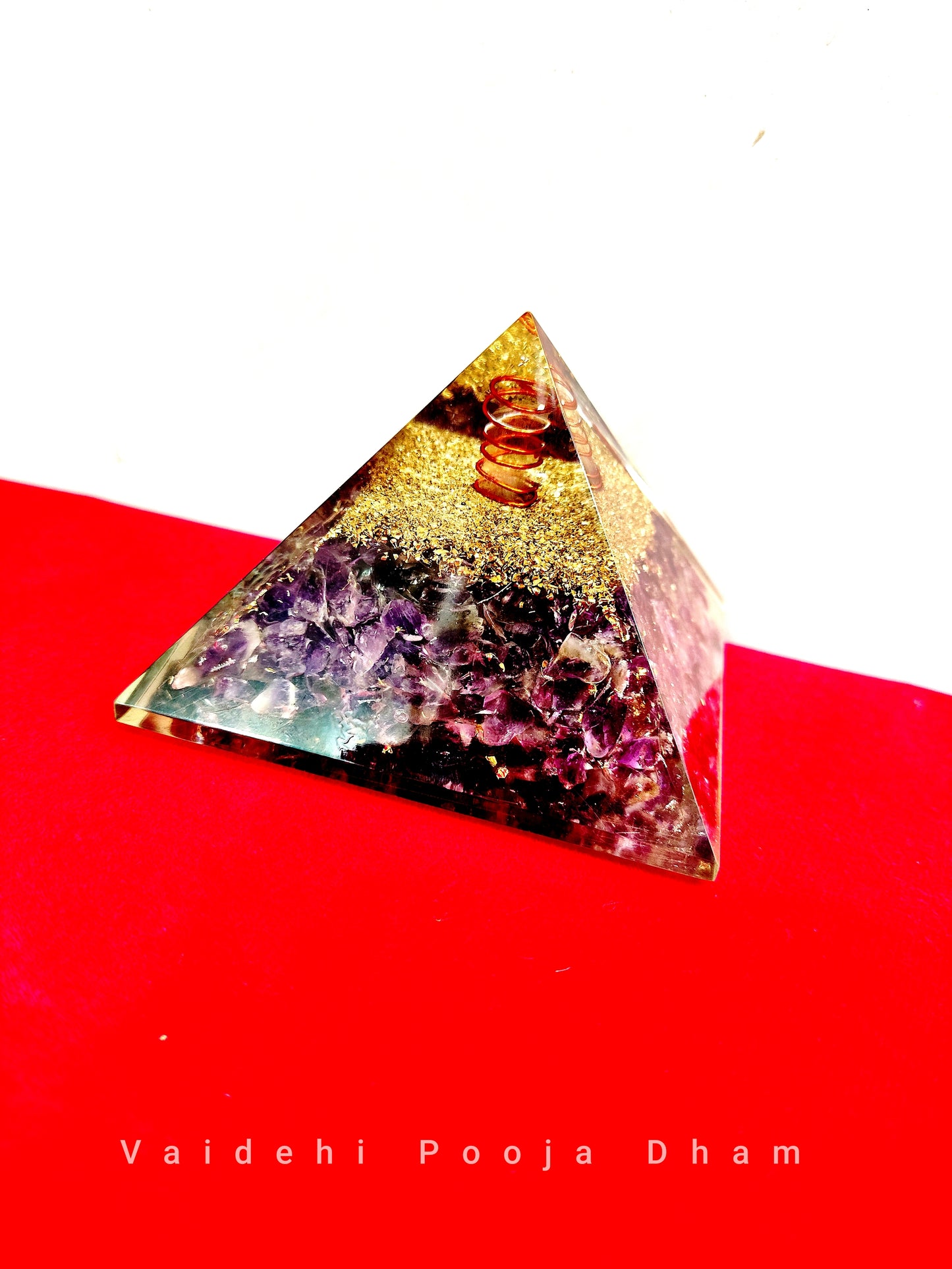 Amethyst Orgone Pyramid- For Negative Energy