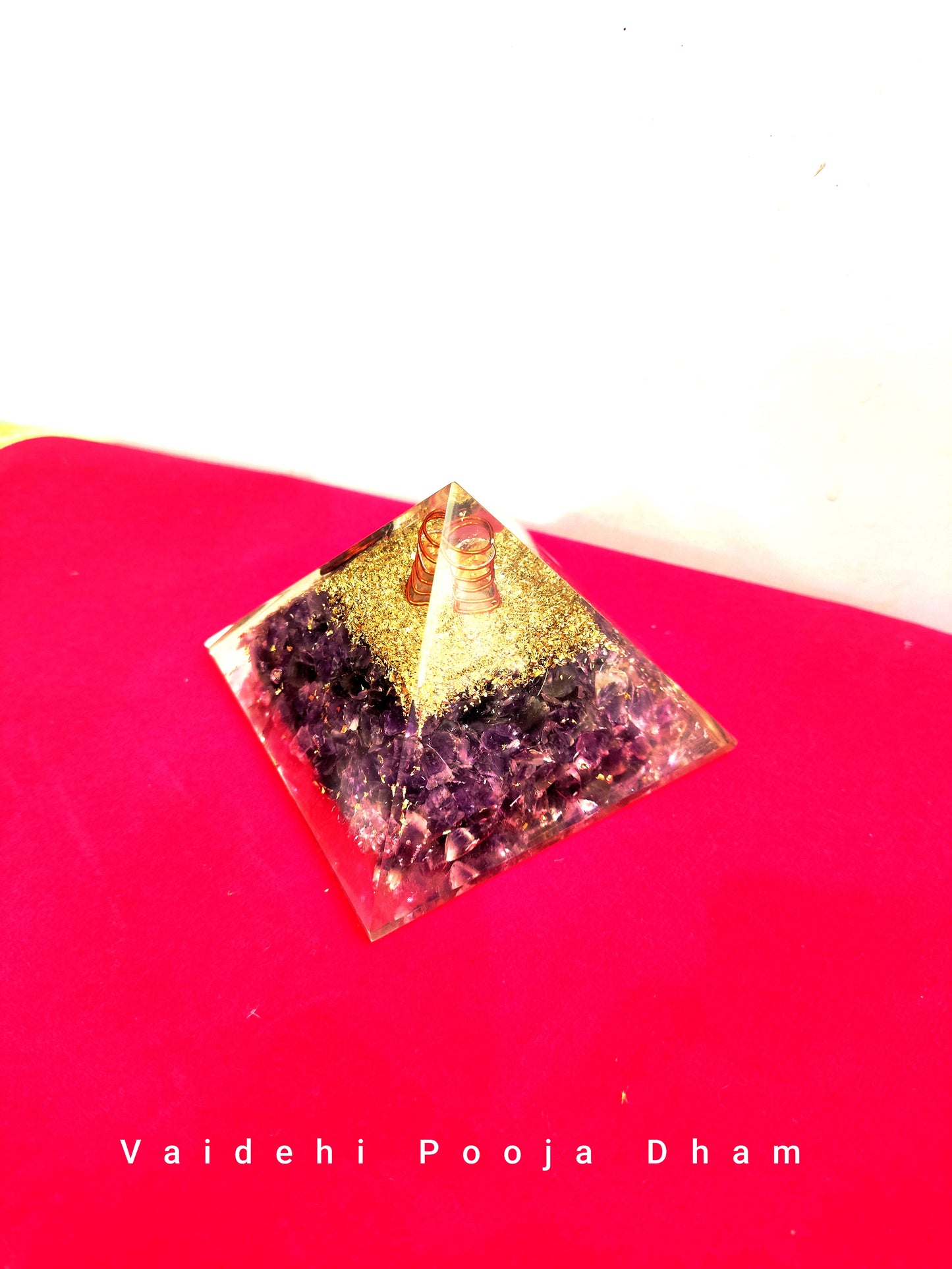 Amethyst Orgone Pyramid- For Negative Energy