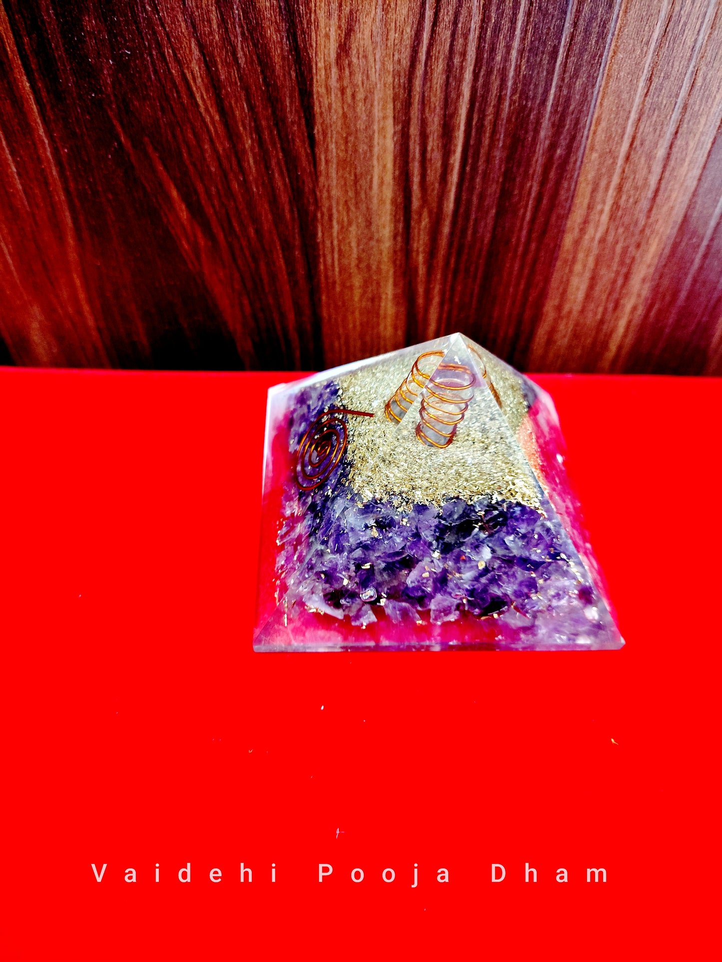 Amethyst Orgone Pyramid- For Negative Energy